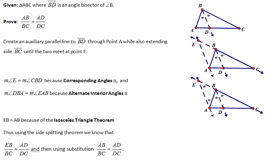 High School Geometry Common Core G.SRT.4 - Proof (Triangles