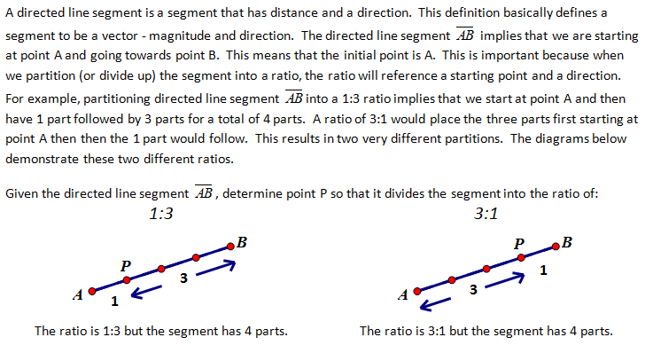 High School Geometry Common Core G Gpe B 6 Partitioning A Line Segment Teacher Notes Patterson